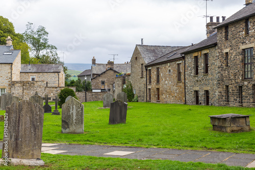 Cemetery at the Saint Mary Church, Kirkby Lonsdale, Cumbria, England. photo
