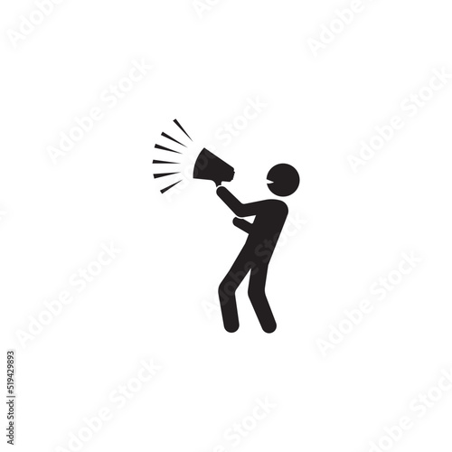 people shouting or expressing opinions about public icons