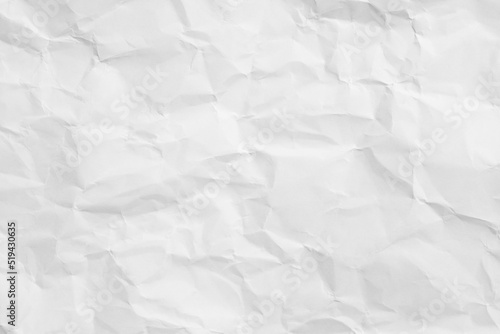 White crumpled paper texture background...