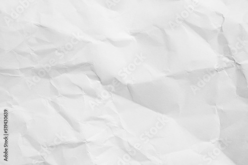 White crumpled paper texture background...