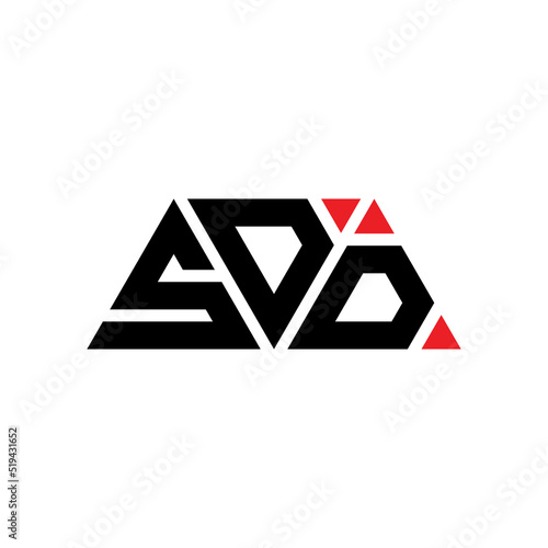 SDD triangle letter logo design with triangle shape. SDD triangle logo design monogram. SDD triangle vector logo template with red color. SDD triangular logo Simple, Elegant, and Luxurious Logo... photo