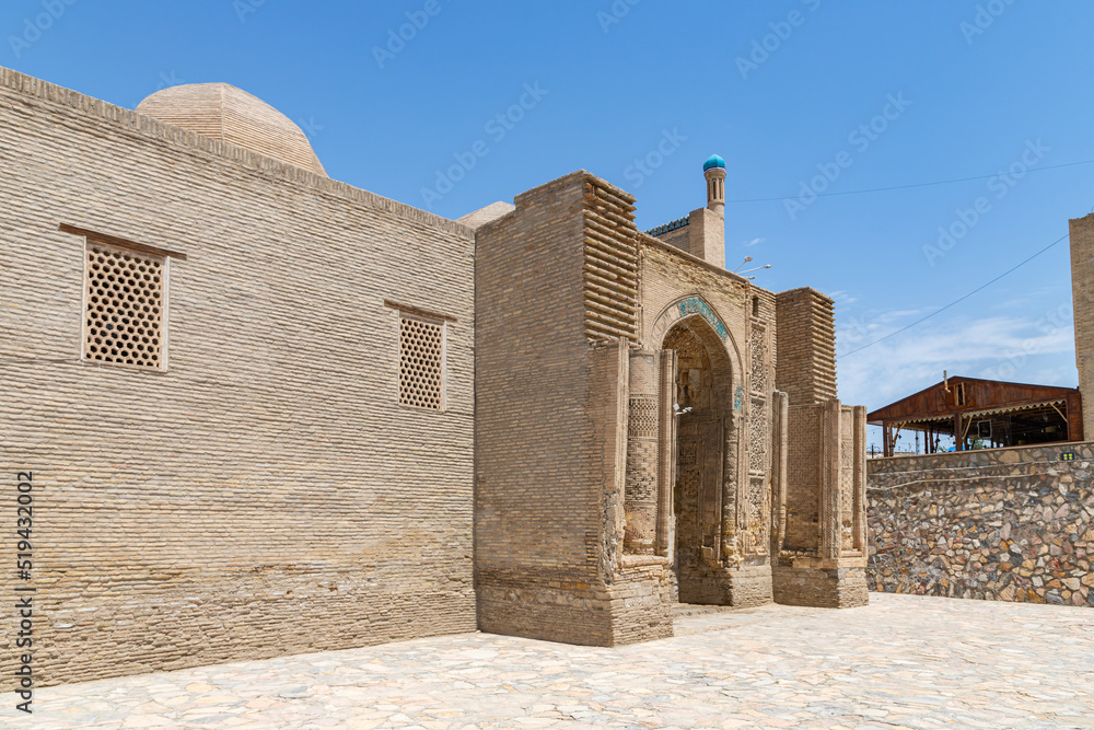 Magok-i-Attari Mosque (or Magoki Attor Mosque), one of the oldest mosque in the city (9th-10th centuries). Bukhara, Uzbekistan, Central Asia.