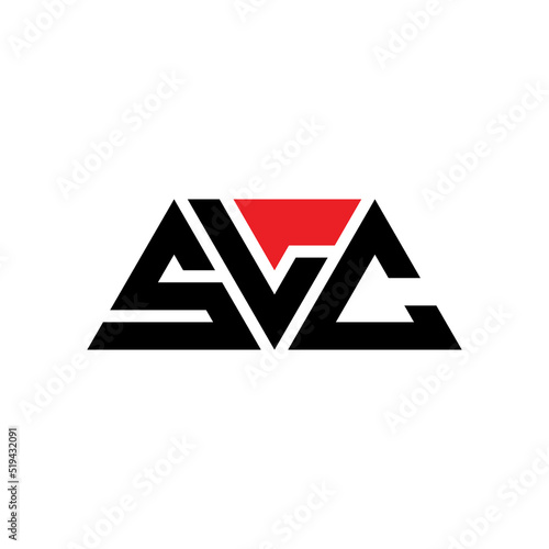 SLC triangle letter logo design with triangle shape. SLC triangle logo design monogram. SLC triangle vector logo template with red color. SLC triangular logo Simple, Elegant, and Luxurious Logo... photo
