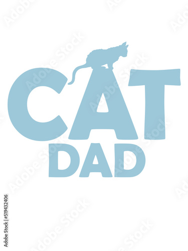 Cat Dad Logo Design 