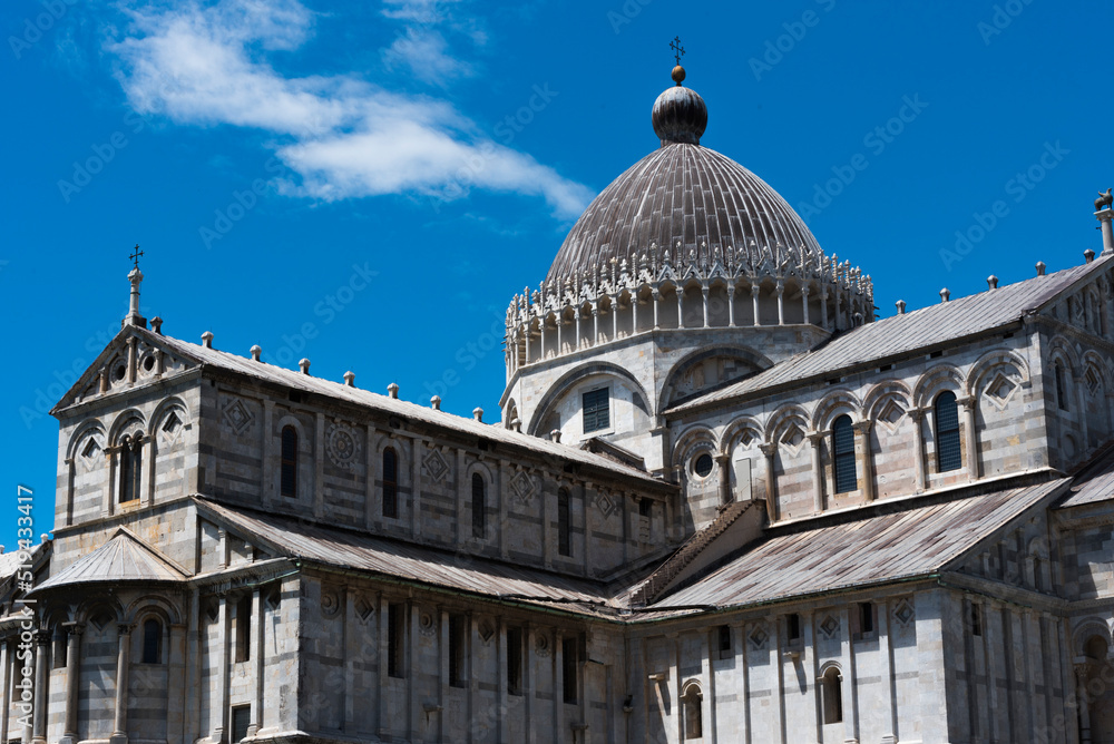 Detail vom Dom Santa Maria in Pisa, Toskana, Italien