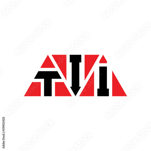 TII triangle letter logo design with triangle shape. TII triangle logo design monogram. TII triangle vector logo template with red color. TII triangular logo Simple, Elegant, and Luxurious Logo...