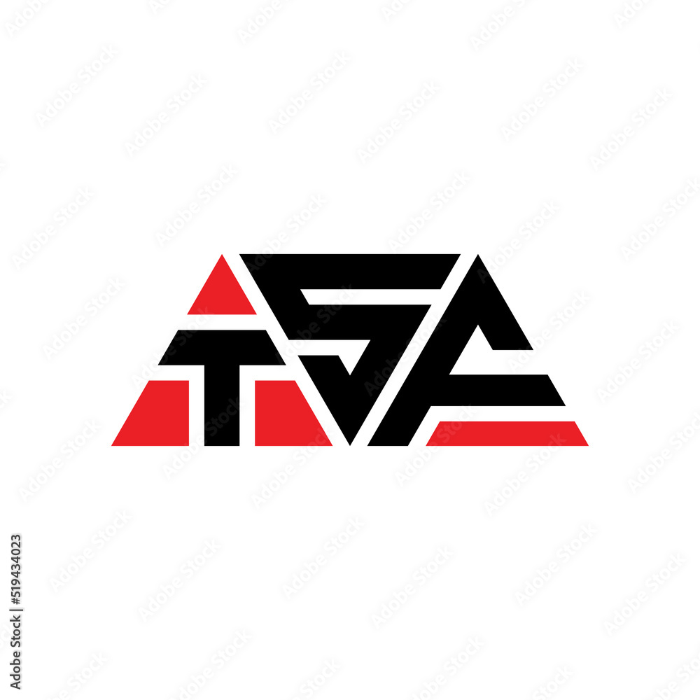 TSF triangle letter logo design with triangle shape. TSF triangle logo design monogram. TSF triangle vector logo template with red color. TSF triangular logo Simple, Elegant, and Luxurious Logo...