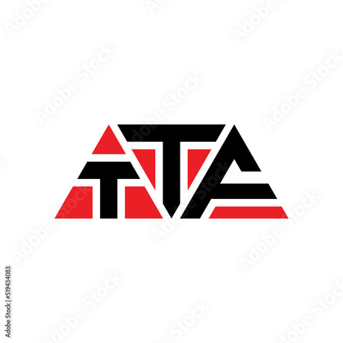 TTf triangle letter logo design with triangle shape. TTf triangle logo design monogram. TTf triangle vector logo template with red color. TTf triangular logo Simple  Elegant  and Luxurious Logo...
