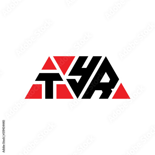 TYR triangle letter logo design with triangle shape. TYR triangle logo design monogram. TYR triangle vector logo template with red color. TYR triangular logo Simple, Elegant, and Luxurious Logo...