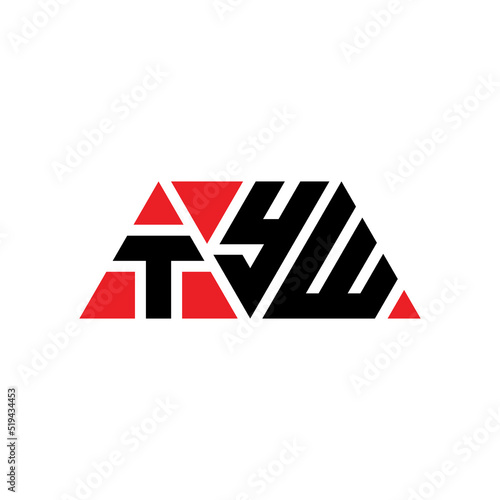 TYW triangle letter logo design with triangle shape. TYW triangle logo design monogram. TYW triangle vector logo template with red color. TYW triangular logo Simple, Elegant, and Luxurious Logo...