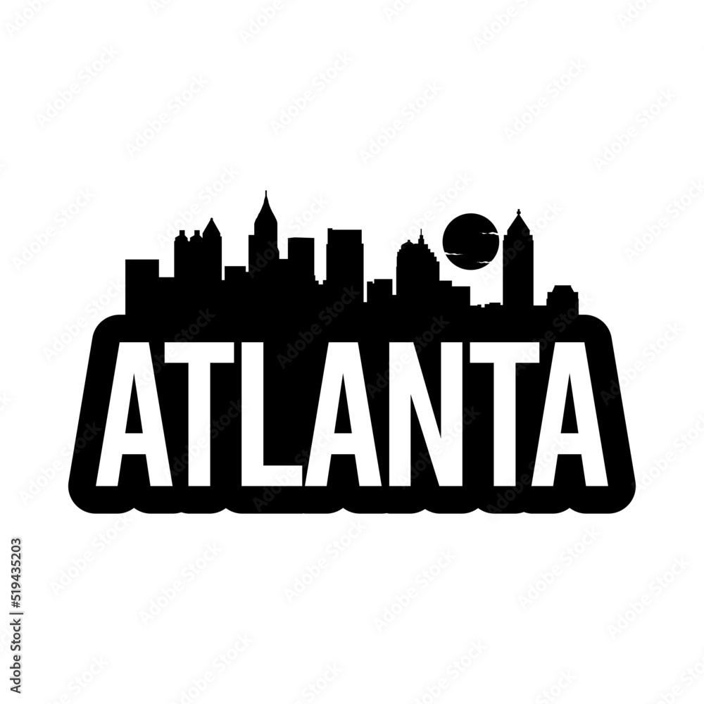 Fototapeta premium Atlanta Bold Skyline