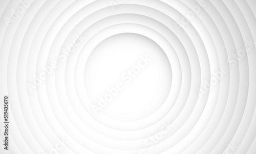 Abstract circle layers texture on white background with shadow. © RP