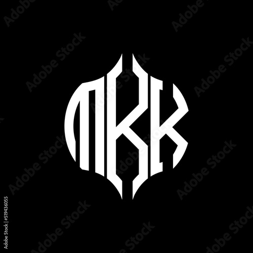 MKK letter logo. MKK best black background vector image. MKK Monogram logo design for entrepreneur and business.
 photo