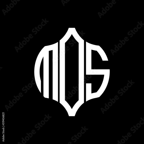 MOS letter logo. MOS best black background vector image. MOS Monogram logo design for entrepreneur and business.
