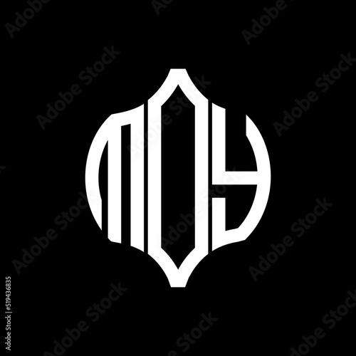 MOY letter logo. MOY best black background vector image. MOY Monogram logo design for entrepreneur and business.
 photo