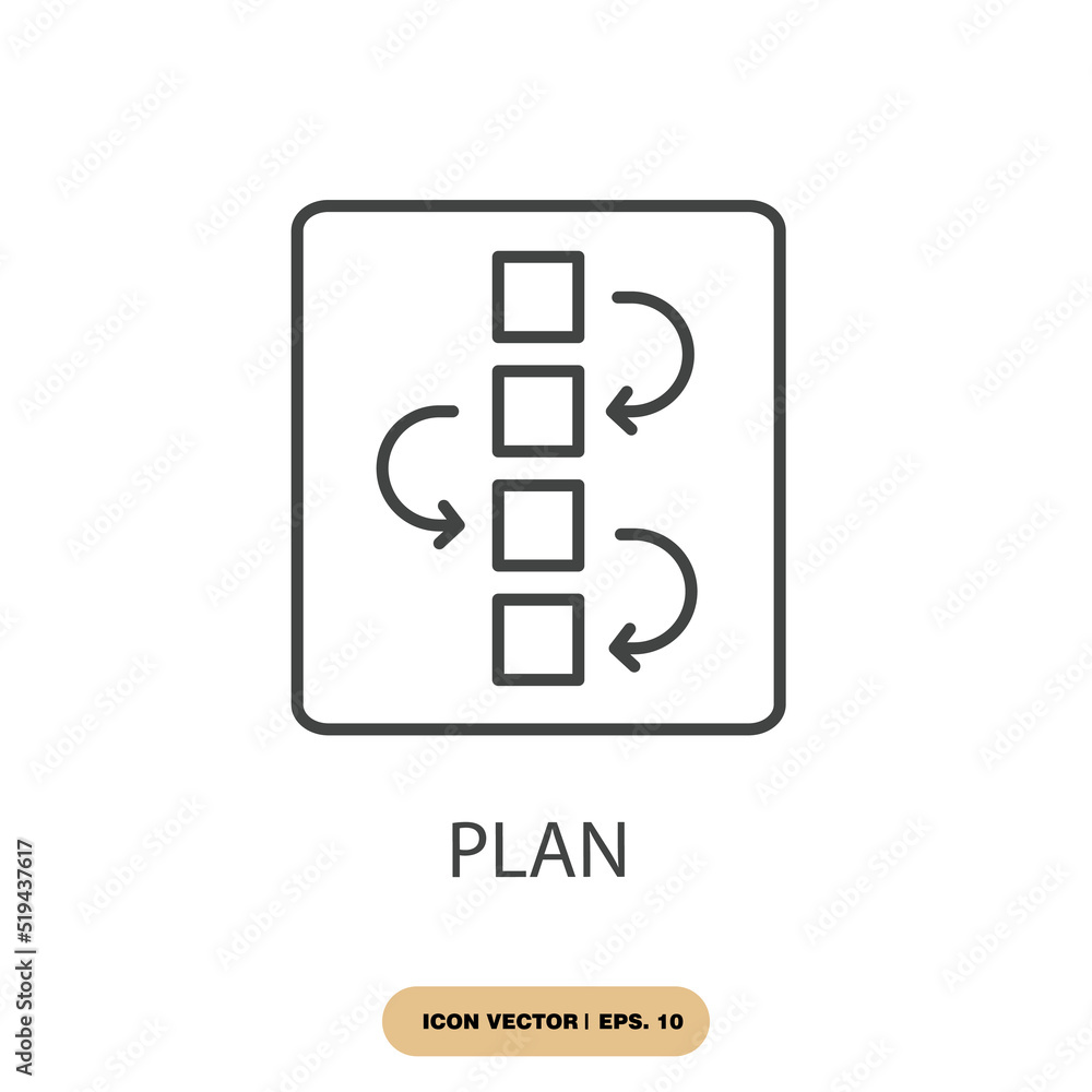 plan icons symbol vector elements for infographic web plan icons symbol vector elements for infographic web