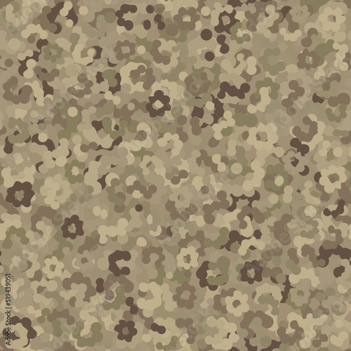 Camouflage pattern background. Desert clothing style masking camo repeat print