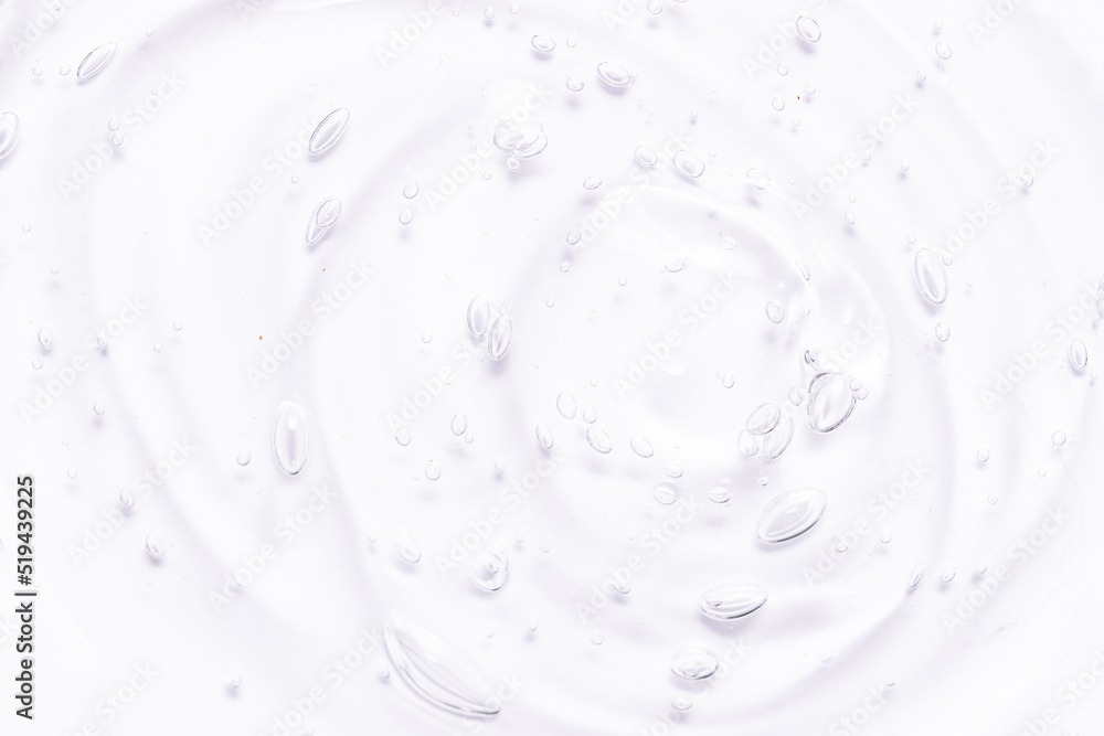 Cosmetic gel or cream white tranparent surface with bubles. Abstract cosmetic texture. Cosmetic gel or cream white tranparent surface with bubles. Abstract cosmetic texture.