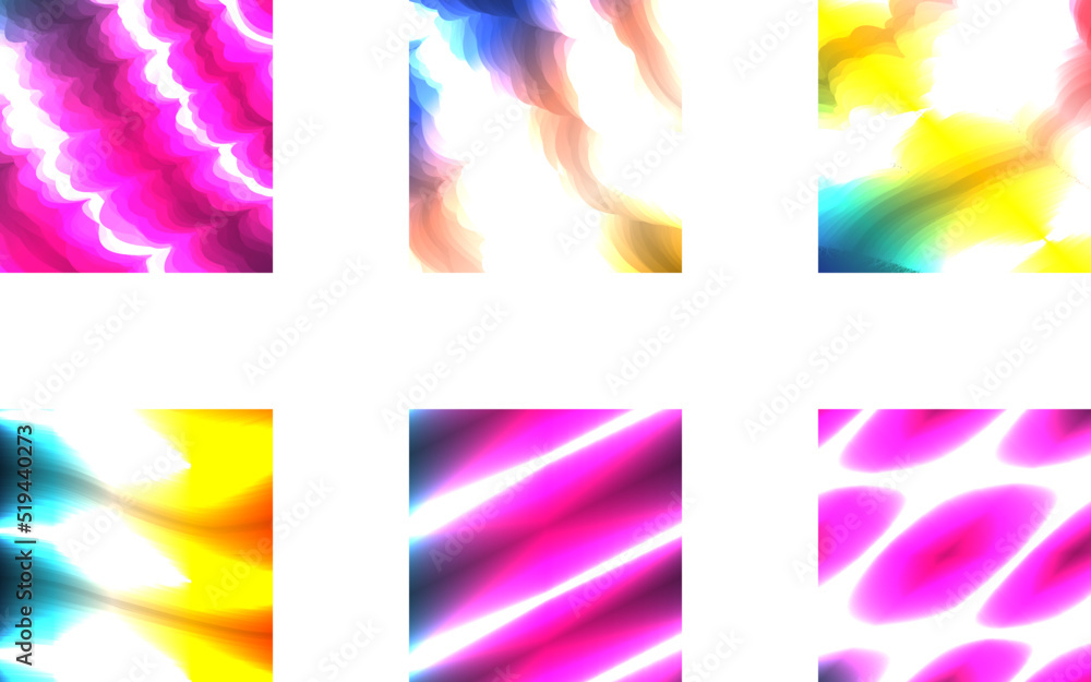 Fashion texture with spectral effect and colorful waves. Abstract psychedelic background
