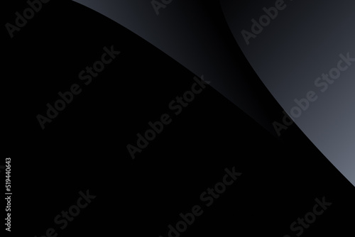Minimalist black abstract background with luxurious dark geometric elements. Wallpaper design for posters, brochures, presentations.