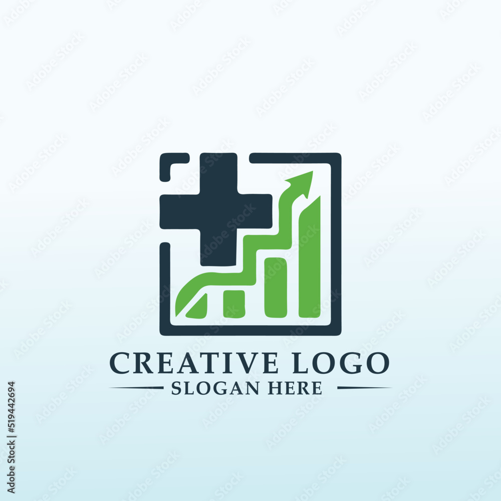 Obraz premium Design a Modern Financial doctor medicine Logo
