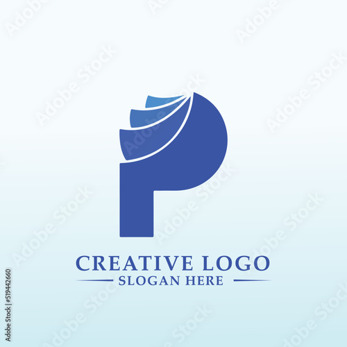 Logo redesign for a crypto payment start up letter P