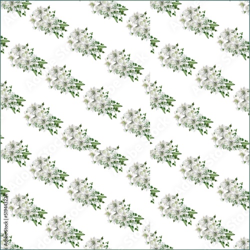 Wedding Bouquet Pattern background picture