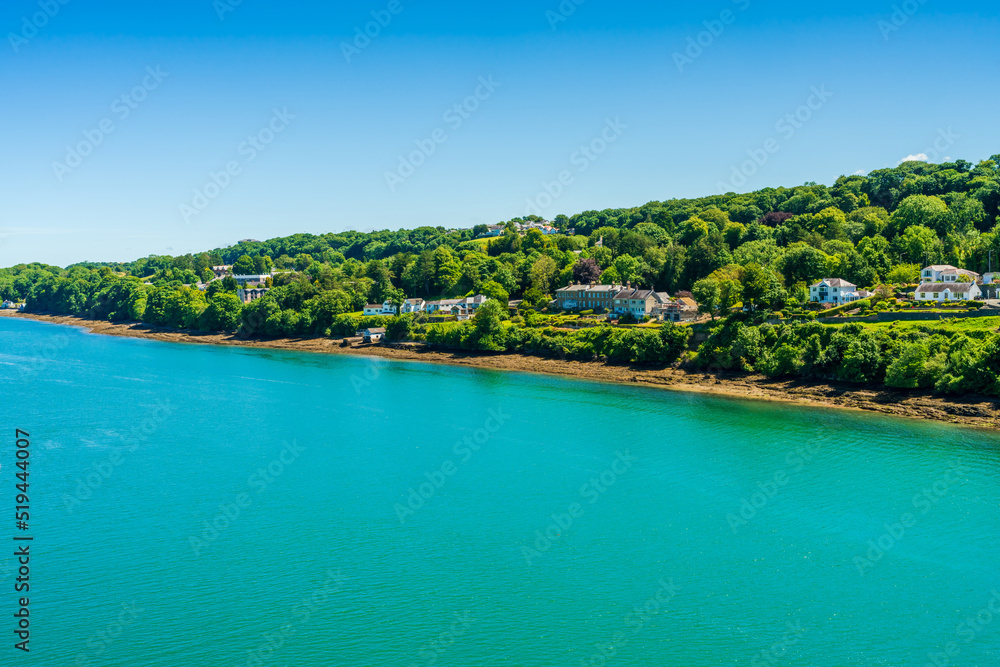 View of the Menai Strait between the island of Anglesey and mainland Wales View of the Menai Strait between the island of Anglesey and mainland Wales