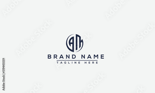 Logo design letter AM . Elegant modern. Vector template.