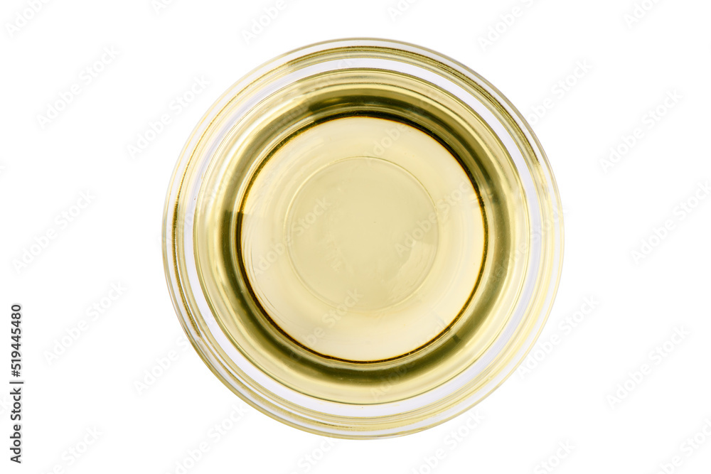Vegetable oil bowl, isolated on white background. Vegetable oil bowl, isolated on white background.