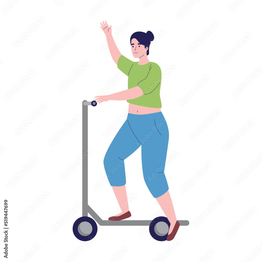young woman in skateboard young woman in skateboard