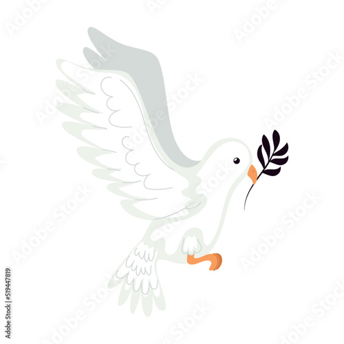dove with olive branch