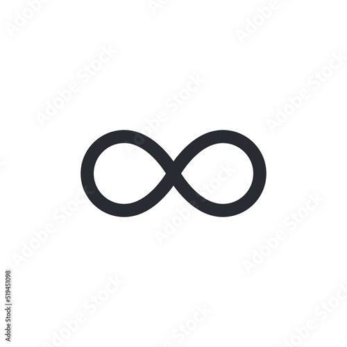 Mobius strip. Mobius icon. Infinity symbol. Universe symbol. Inverted eight. Logo template. Boundless sign. Unlimit sign. Dimension. Endless tape. Road sign. Unlimited. Infinite logo. Sports track.