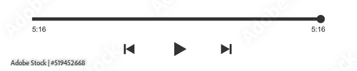 Song, podcast or video ending. Media player progress bar with time slider, play, rewind and fast forward buttons. Template of audio or video player playback panel. Vector graphic illustration Free Download Song, podcast or video ending. Media player progress bar with time slider, play, rewind and fast forward buttons. Template of audio or video player playback panel. Vector graphic illustration - GFXLoad
