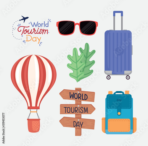 world tourism day icons