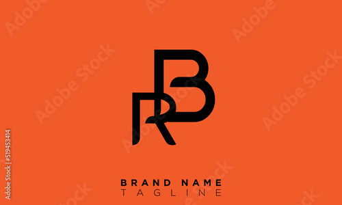 Alphabet letters Initials monogram logo RB, BR, R and B