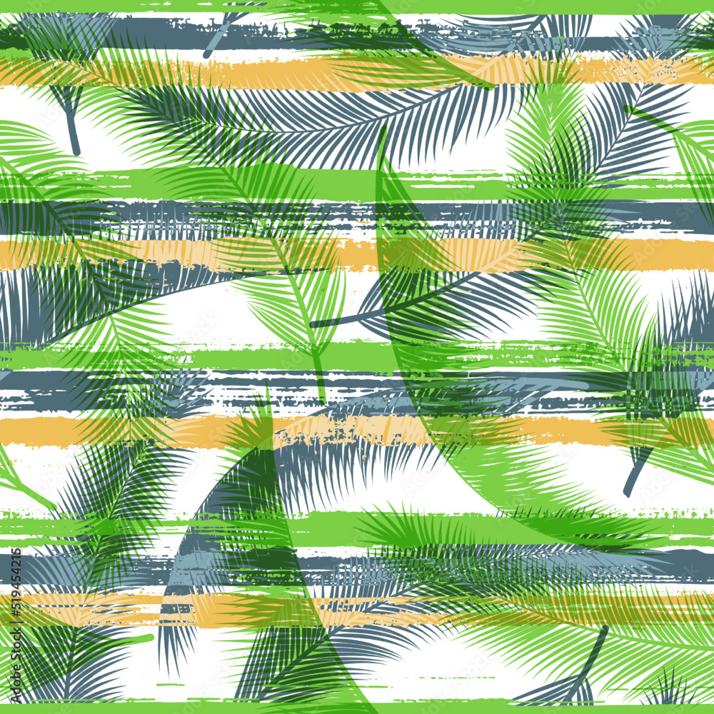 Fototapeta premium Trendy coconut palm leaves tree branches