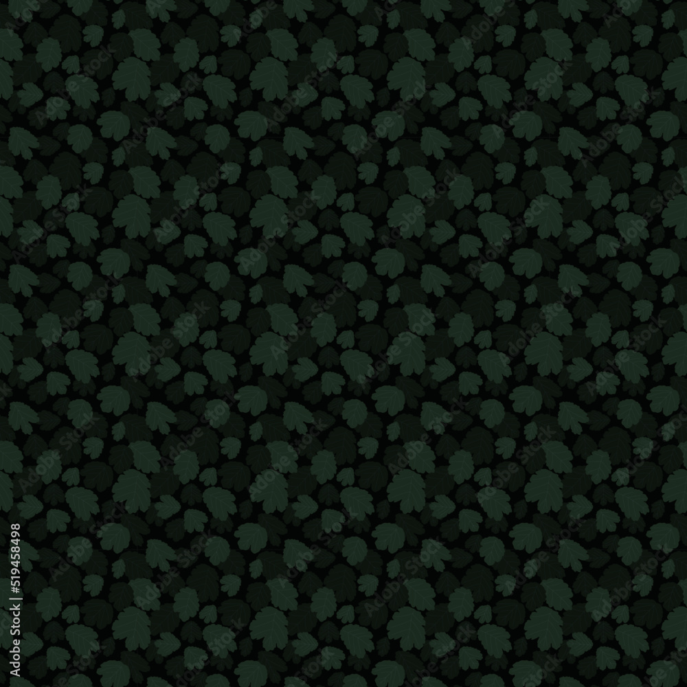 Seamless vector pattern in the form of green leaves Seamless vector pattern in the form of green leaves