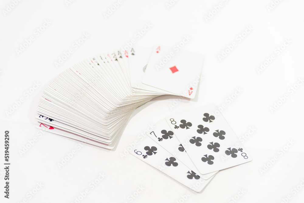 Obraz premium card cards of different colors in fan