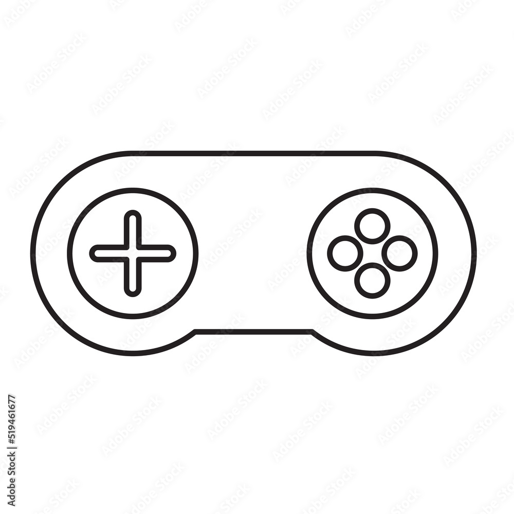 Joystick icons  symbol vector elements for infographic web