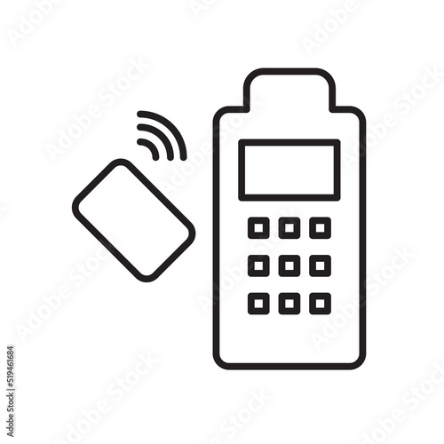 Mobile payment icons symbol vector elements for infographic web