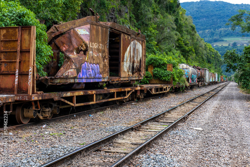 old train on the railway