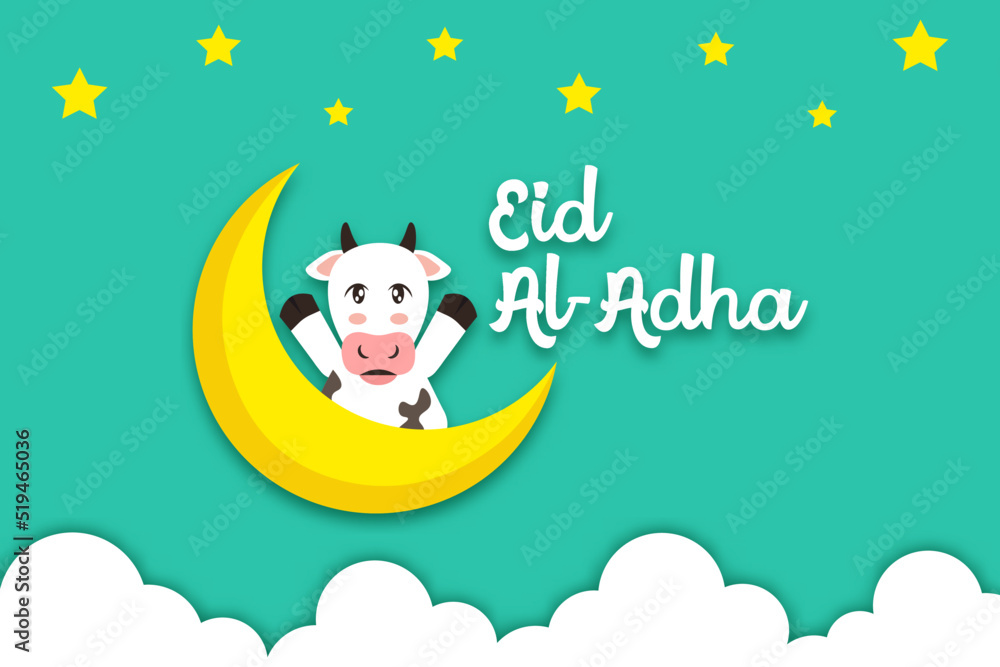 Eid Al Adha Mubarak, Muslim festival background template