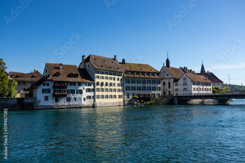 River Aare in the city of Soloturn in Switzerland - travel photography