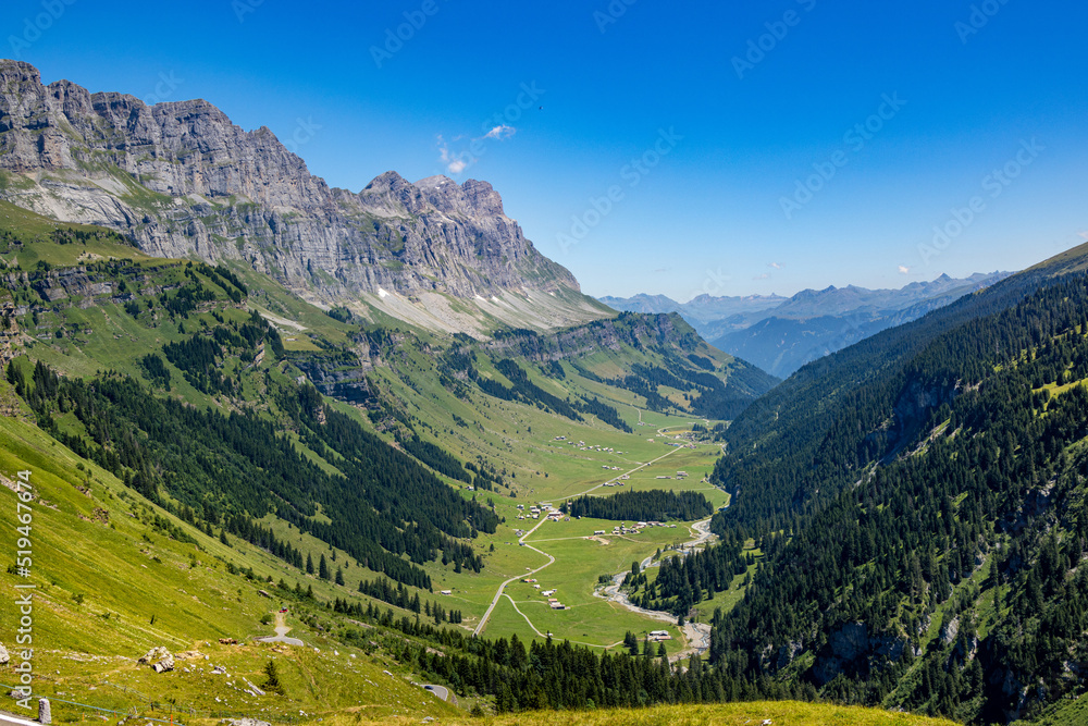 Wonderful view from Klausen Pass in Switzerland - travel photography