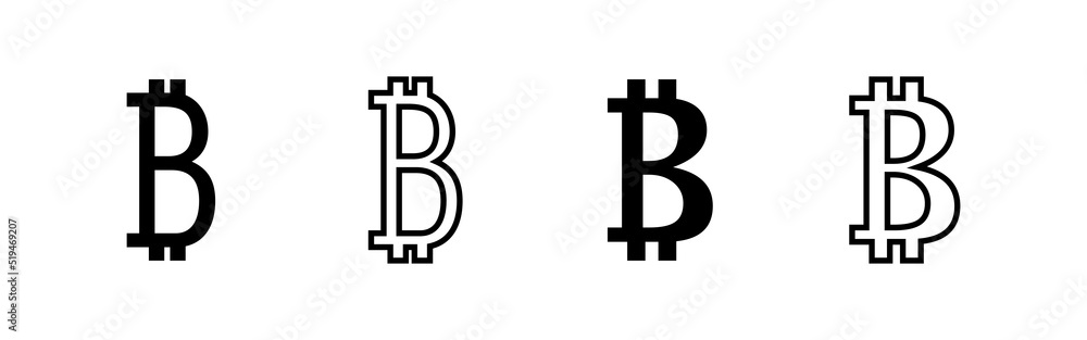 Bitcoin icon vector. bitcoin sign and symbol. payment symbol. cryptocurrency logo Bitcoin icon vector. bitcoin sign and symbol. payment symbol. cryptocurrency logo