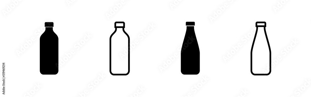 Bottle icon vector. bottle sign and symbol Bottle icon vector. bottle sign and symbol