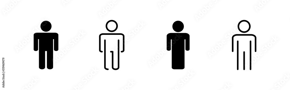 Man icon vector. male sign and symbol. human symbol Man icon vector. male sign and symbol. human symbol