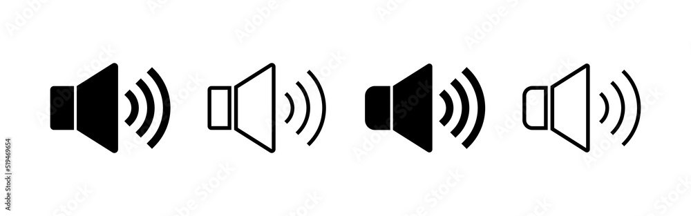 Speaker icon vector. volume sign and symbol. loudspeaker icon. sound symbol Speaker icon vector. volume sign and symbol. loudspeaker icon. sound symbol