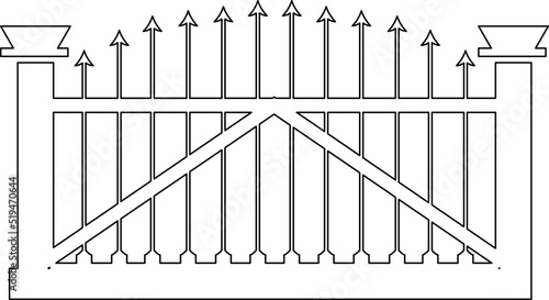 gate icon,vector best flat icon on white background..eps
